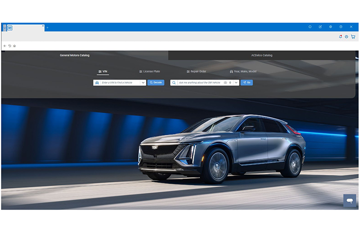 El nuevo GM Parts Connect ofrece una búsqueda de partes más inteligente y rápida