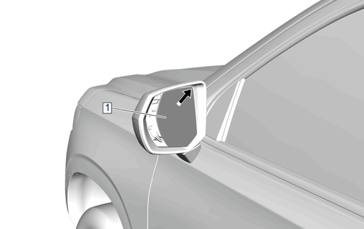 Desinstalación de cristal del retrovisor durante instalación de cubierta de alojamiento del retrovisor